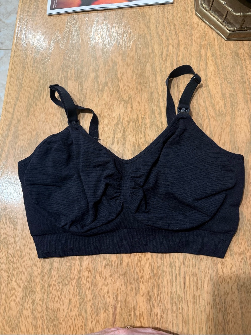 Kindred Bravely Black Nursing Bra with Adjustable Straps